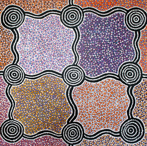 Helen Nampitjinpa Robertson :: Ngapa (Rain) Dreaming