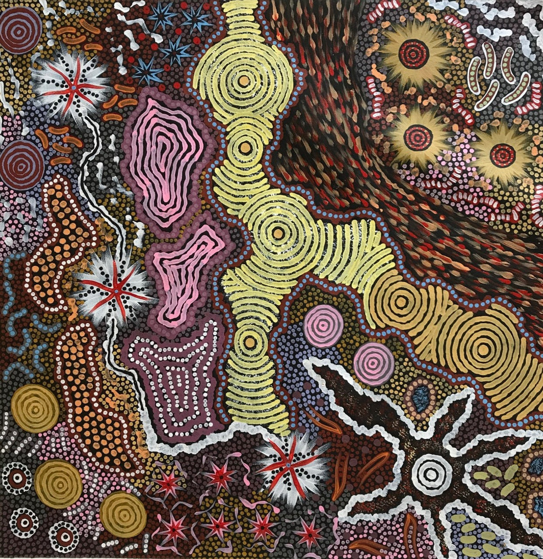 Michelle Possum Womans Love Story Indigenous Art Australian Aboriginal Art